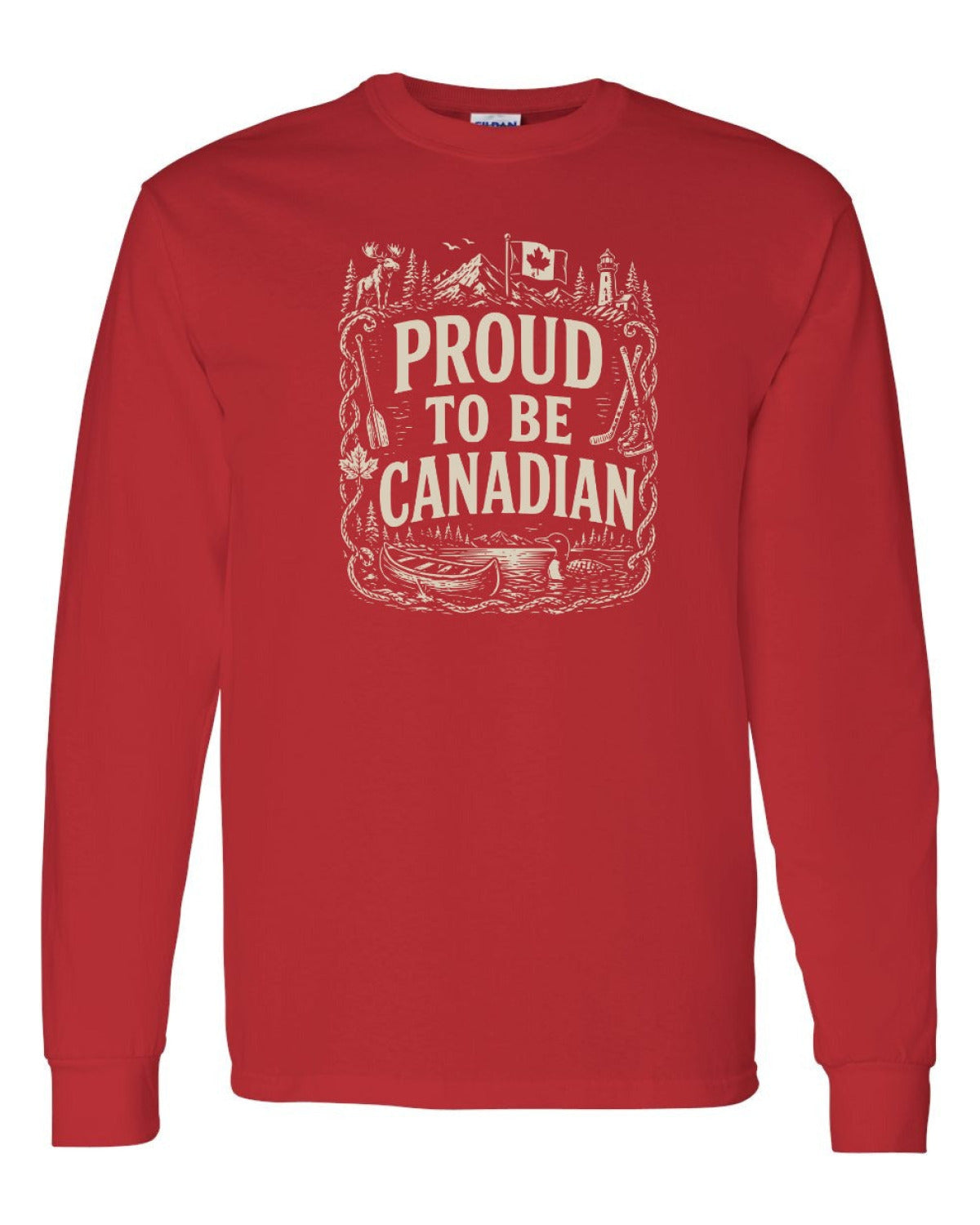 Proud To Be Canadian Folk   Long Sleeve - Unisex