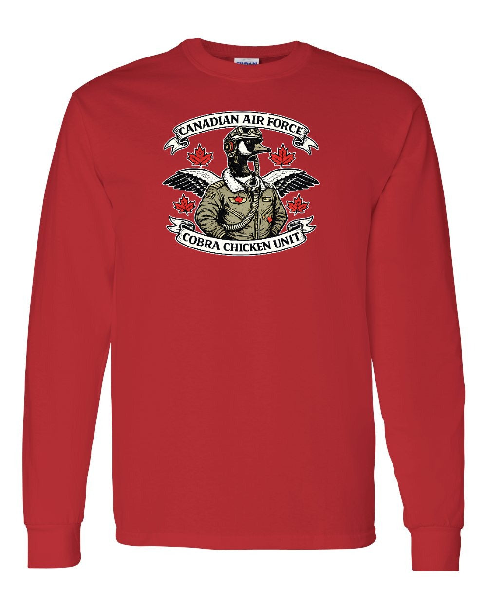Cobra Chicken Air Force Long Sleeve in Red