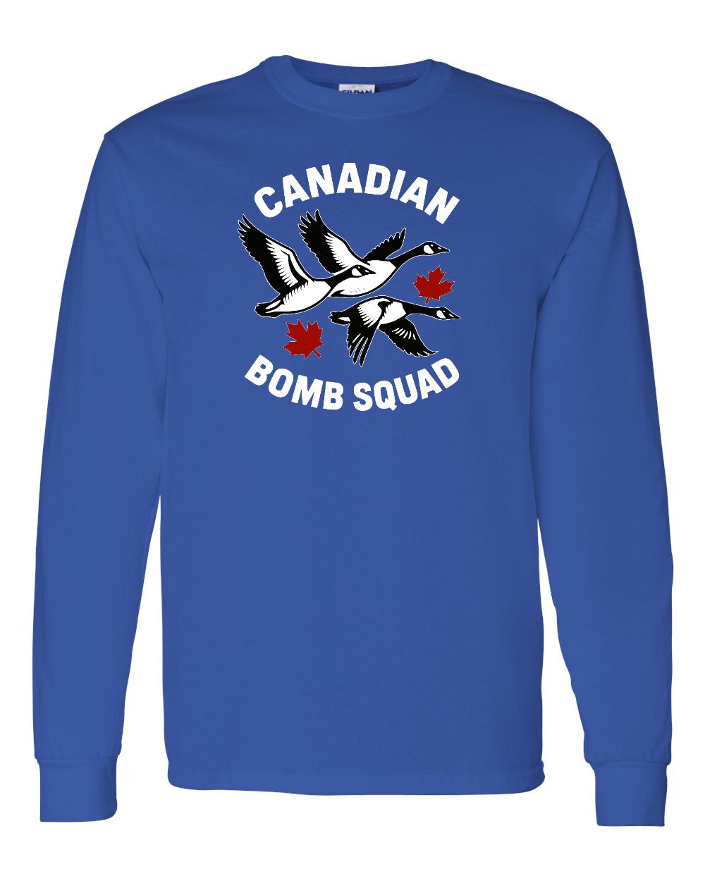 Canadian Bomb Squad Cropped Long Sleeve in Royal