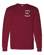 Canadian Bomb Squad Cropped Left Chest and Back Long Sleeve in Cardinal Red
