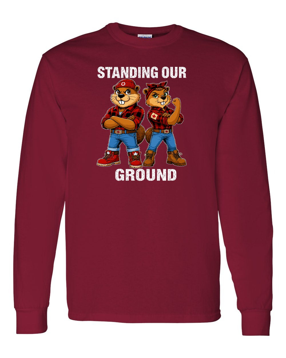 Standing Our Ground Long Sleeve in Cardinal Red