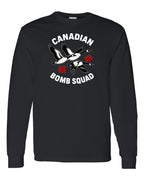 Canadian Bomb Squad Cropped Long Sleeve in Black