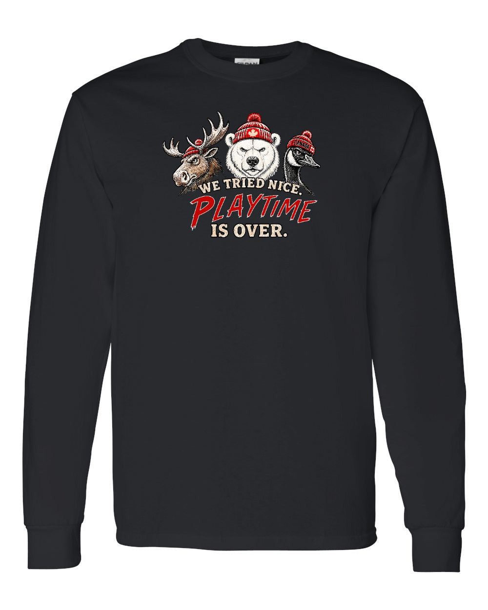 We Tried Nice New Full Front Long Sleeve in Black