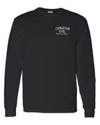 Canadian Girl Forever and Always Left Chest And Back  Long Sleeve - Unisex
