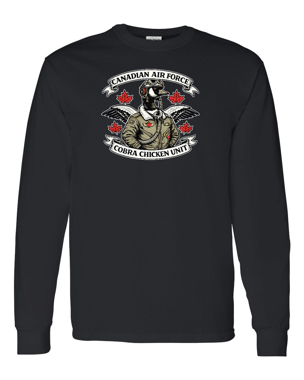 Cobra Chicken Air Force Long Sleeve in Black