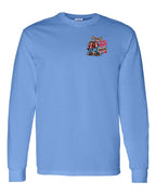 Mean and Nasty New Left Chest and Back Long Sleeve in Carolina Blue
