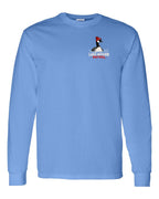 Lake Patrol Left Chest and Back Long Sleeve in Carolina Blue