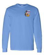 Poked the Wrong Goose Left Chest and Back Long Sleeve in Carolina Blue