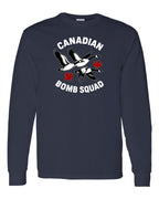 Canadian Bomb Squad Cropped Long Sleeve in Navy