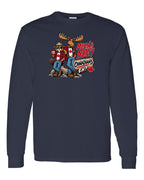 Mean and Nasty New Full Front Long Sleeve in Navy