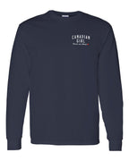 Canadian Girl Forever and Always Left Chest  Long Sleeve - Unisex
