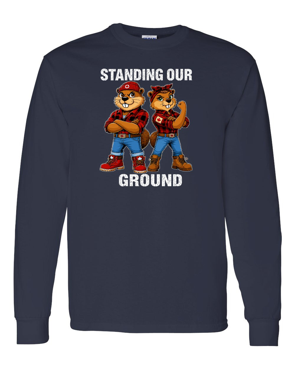 Standing Our Ground Long Sleeve in Navy