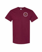 Calm Cool Canadian Beaver and Moose Left Chest & Back Men's Tee