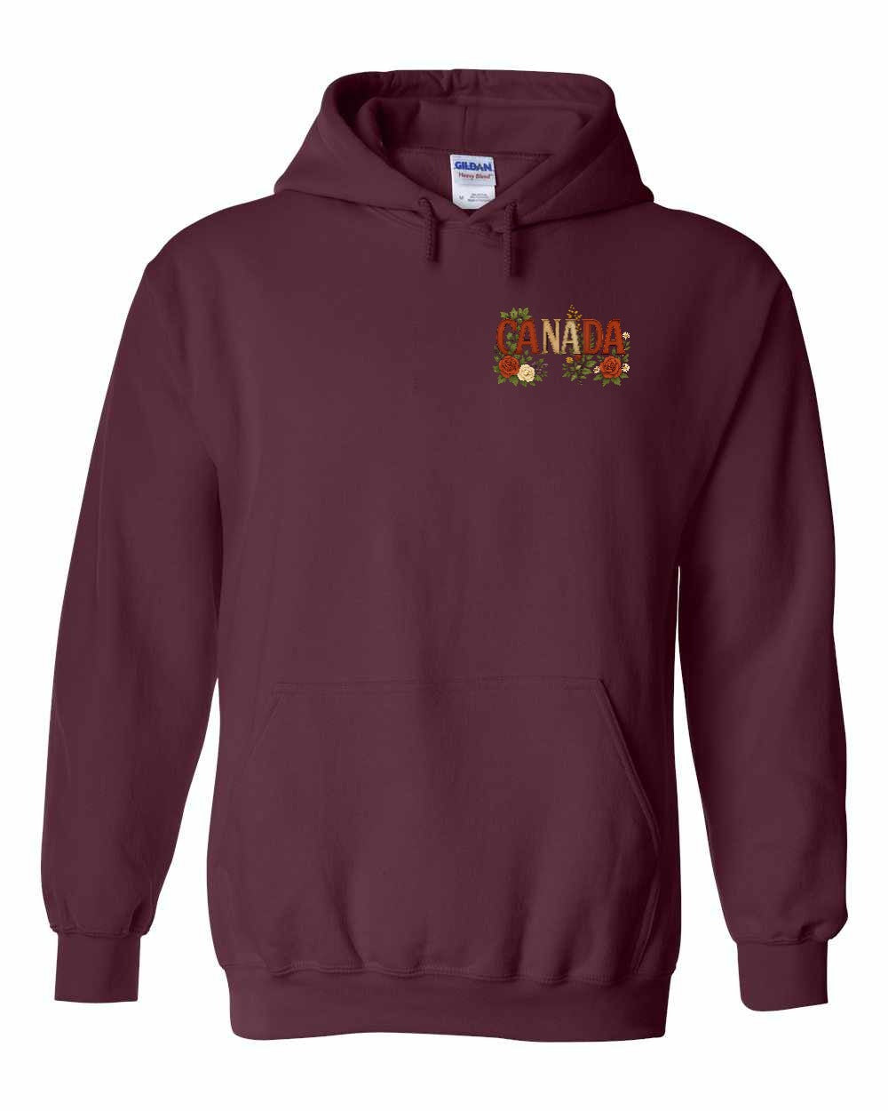 Canada Flowers Left Chest Pullover - Gildan Canada (sewn Internationally)
