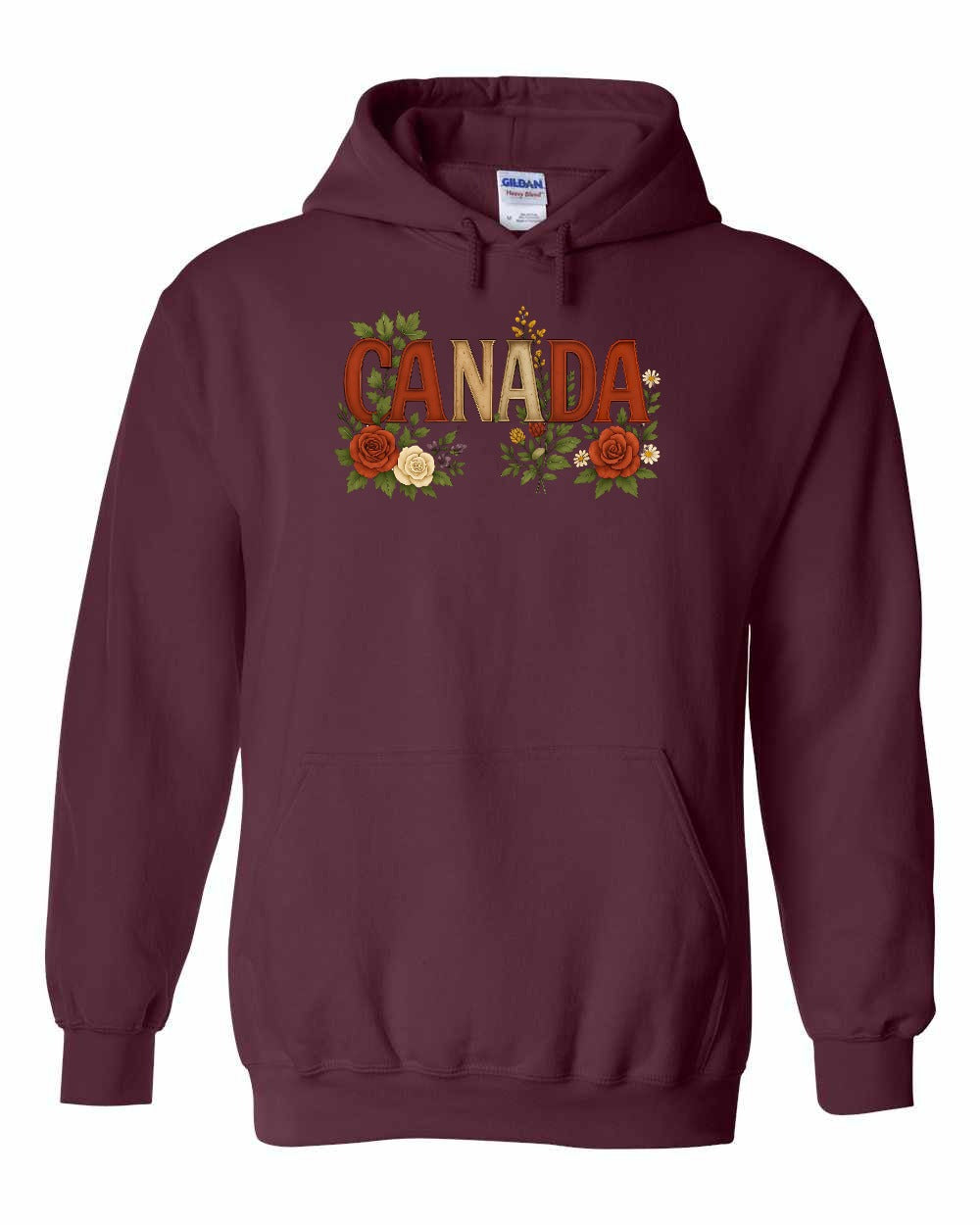 Canada Flowers Full Pullover - Gildan Canada (sewn Internationally)