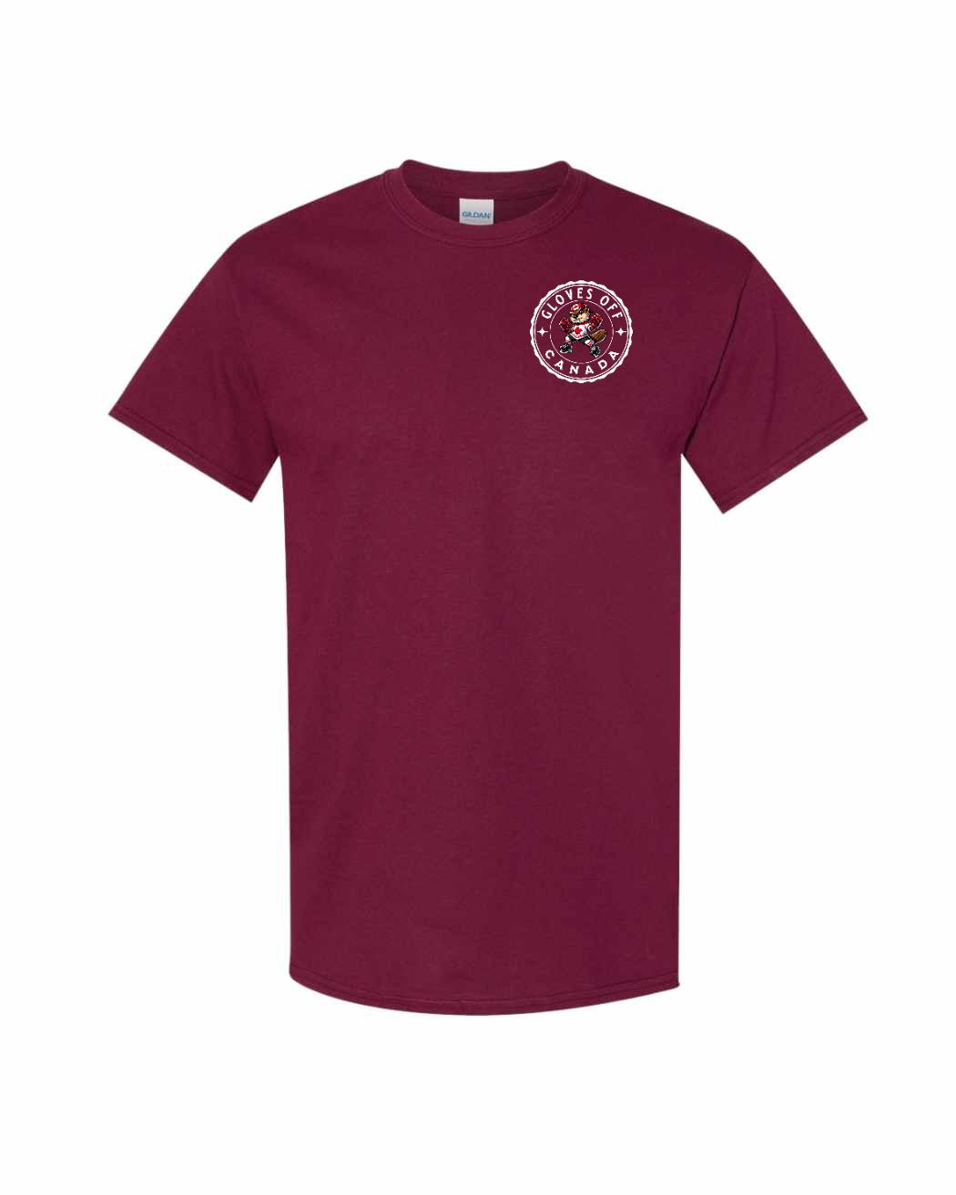 Gloves Off Beaver Left Chest Men's Tee - Gildan Canada (sewn Internationally)