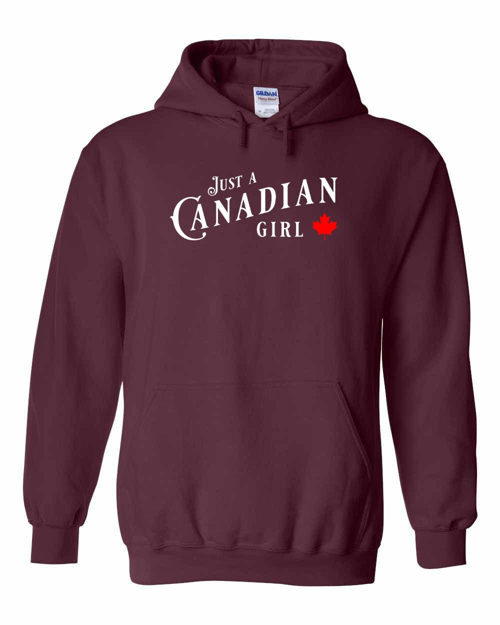 Just a canadian Girl Full Pullover - Gildan Canada (sewn Internationally)