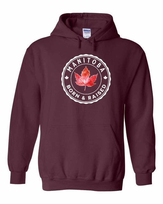 Born and Raised Manitoba Full Pullover - Gildan Canada (sewn Internationally)