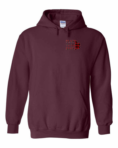 Plaid to the Bone Stacked Leaf Left Chest Pullover - Gildan Canada (sewn Internationally)