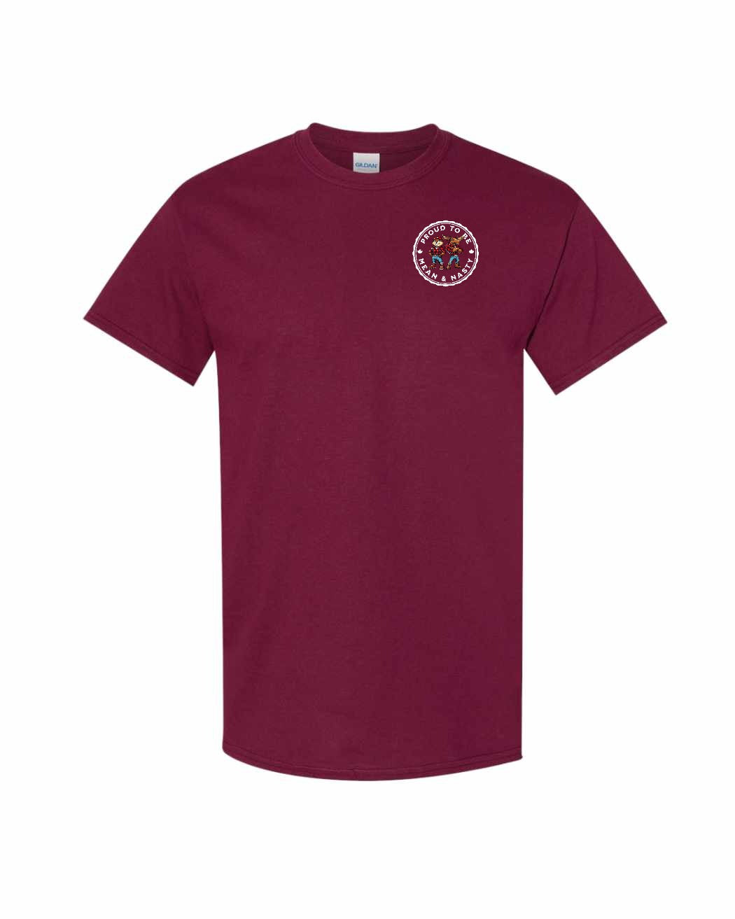 Proud to be Mean and Nasty Beaver and Moose Left Chest Men's Tee - Gildan Canada (sewn Internationally)