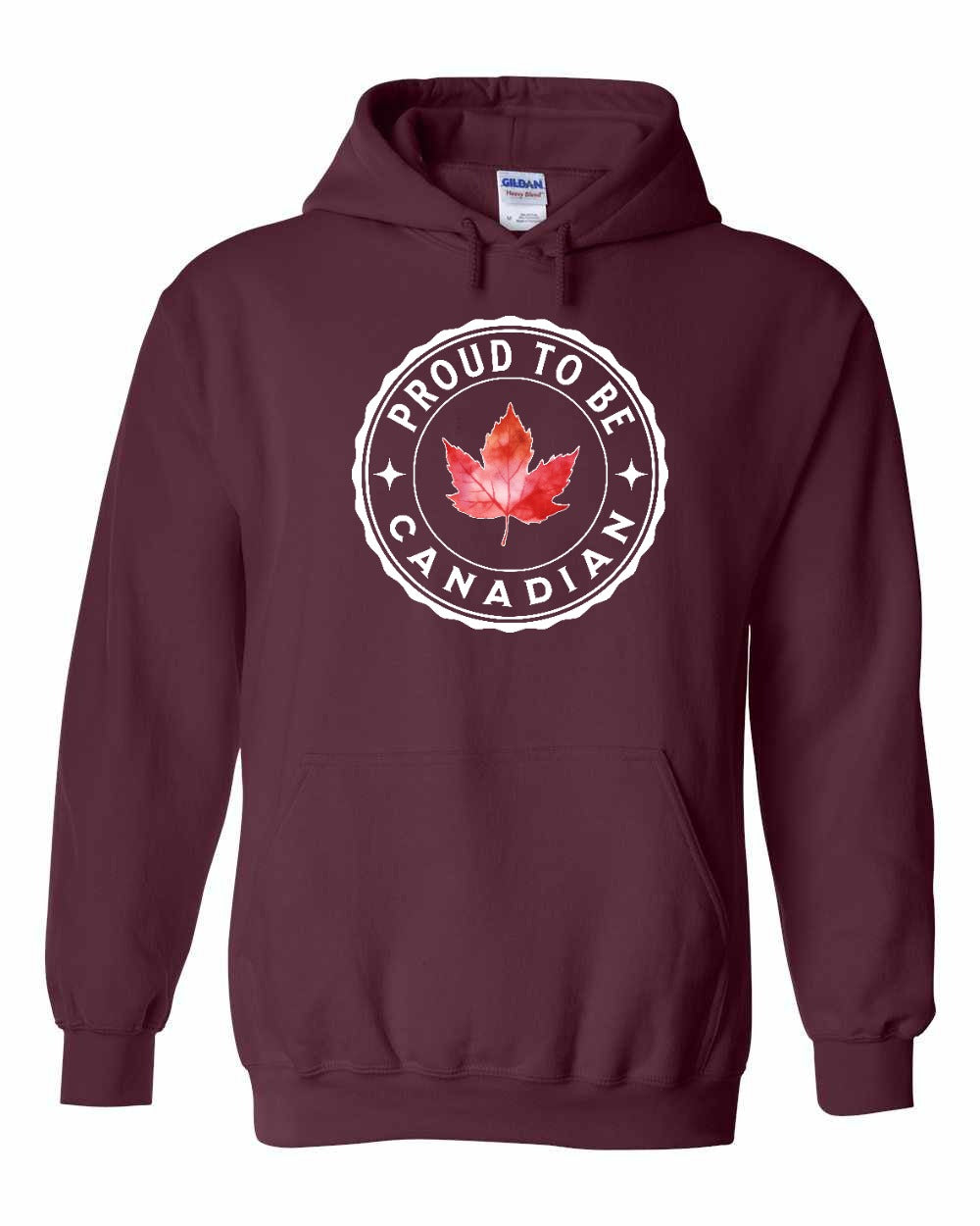 Proud to be Canadian leaf Full Front Pullover Hoodie