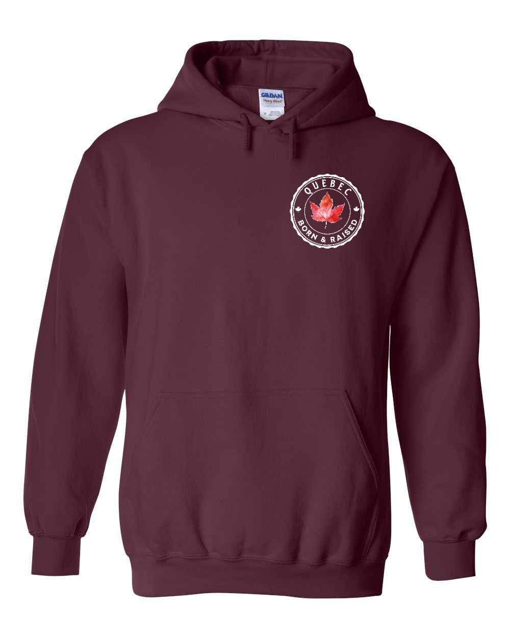 Born and Raised Quebec Left Chest Pullover