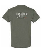 Canadian Girl Forever and Always Left Chest and Back  Men's Tee