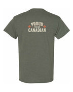 Proud To Be Canadian Sign Left Chest and Back  Men's Tee