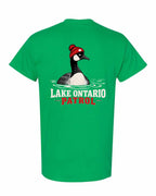 Lake Patrol Left Chest and Back Men's Tee in Irish Green - back