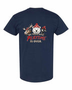 We Tried Nice New Left Chest and Back Men's Tee in Navy - back