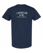 Canadian Girl Forever and Always Left Chest and Back  Men's Tee