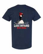 Lake Patrol Left Chest and Back Men's Tee in Navy - back