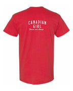 Canadian Girl Forever and Always Left Chest and Back  Men's Tee