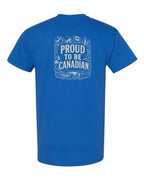Proud To Be Canadian Folk Left Chest and Back  Men's Tee