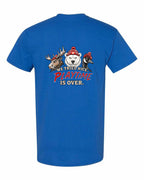 We Tried Nice New Left Chest and Back Men's Tee in Royal - back