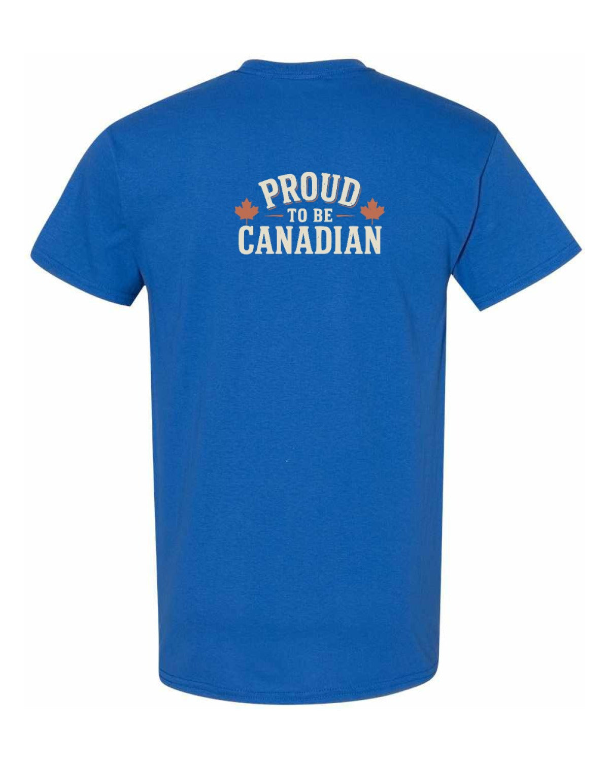 Proud To Be Canadian Sign Left Chest and Back  Men's Tee