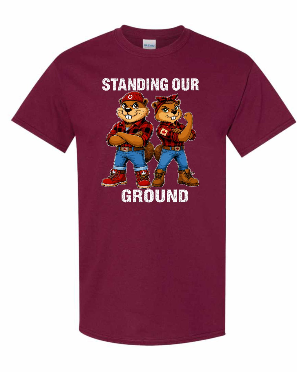 Standing Our Ground Men's Tee in Maroon