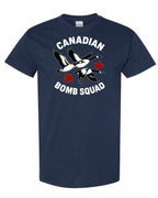 Canadian Bomb Squad Cropped Men's Tee in Navy