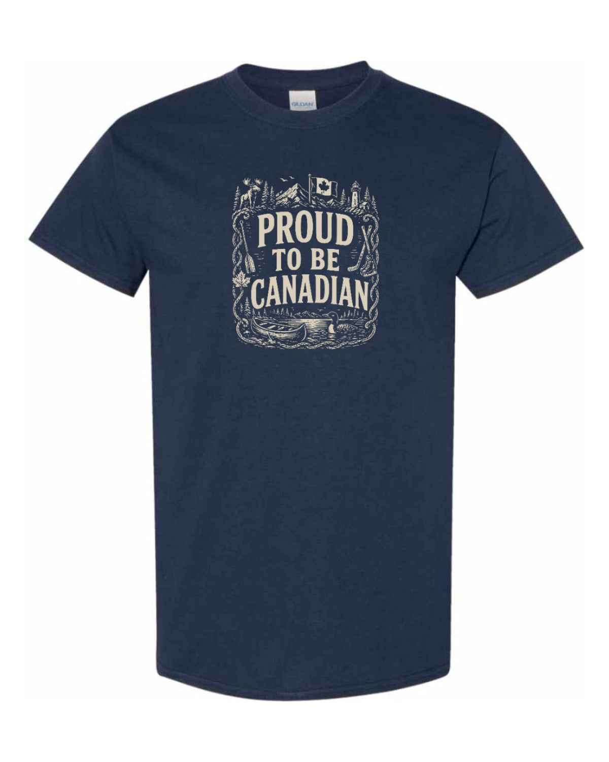 Proud To Be Canadian Folk   Men's Tee