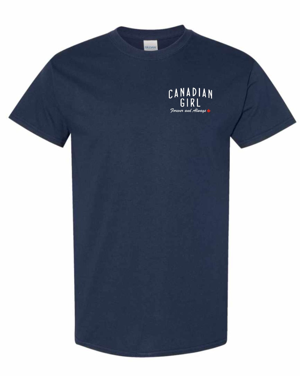 Canadian Girl Forever and Always Left Chest Men's Tee