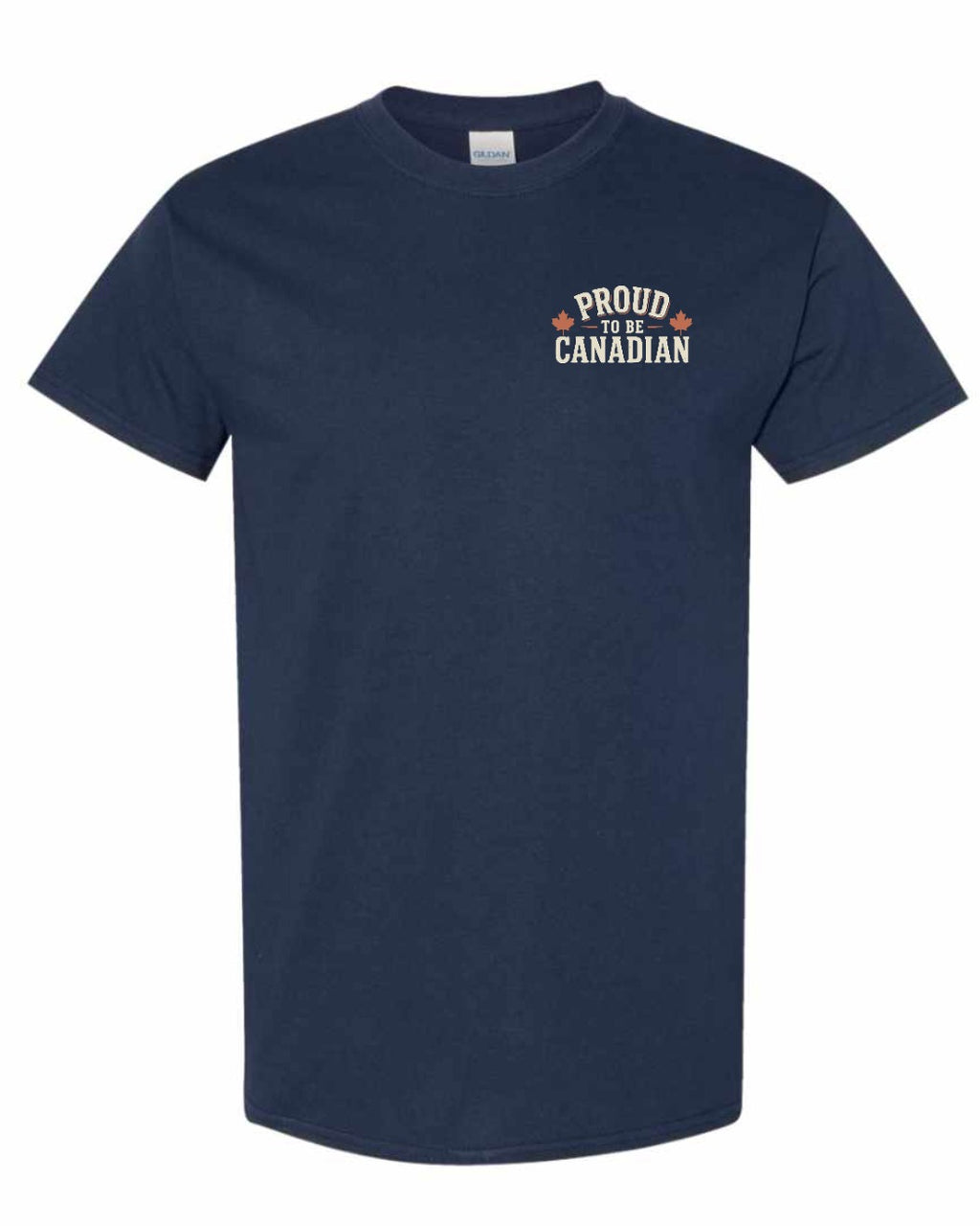 Proud To Be Canadian Sign Left Chest  Men's Tee