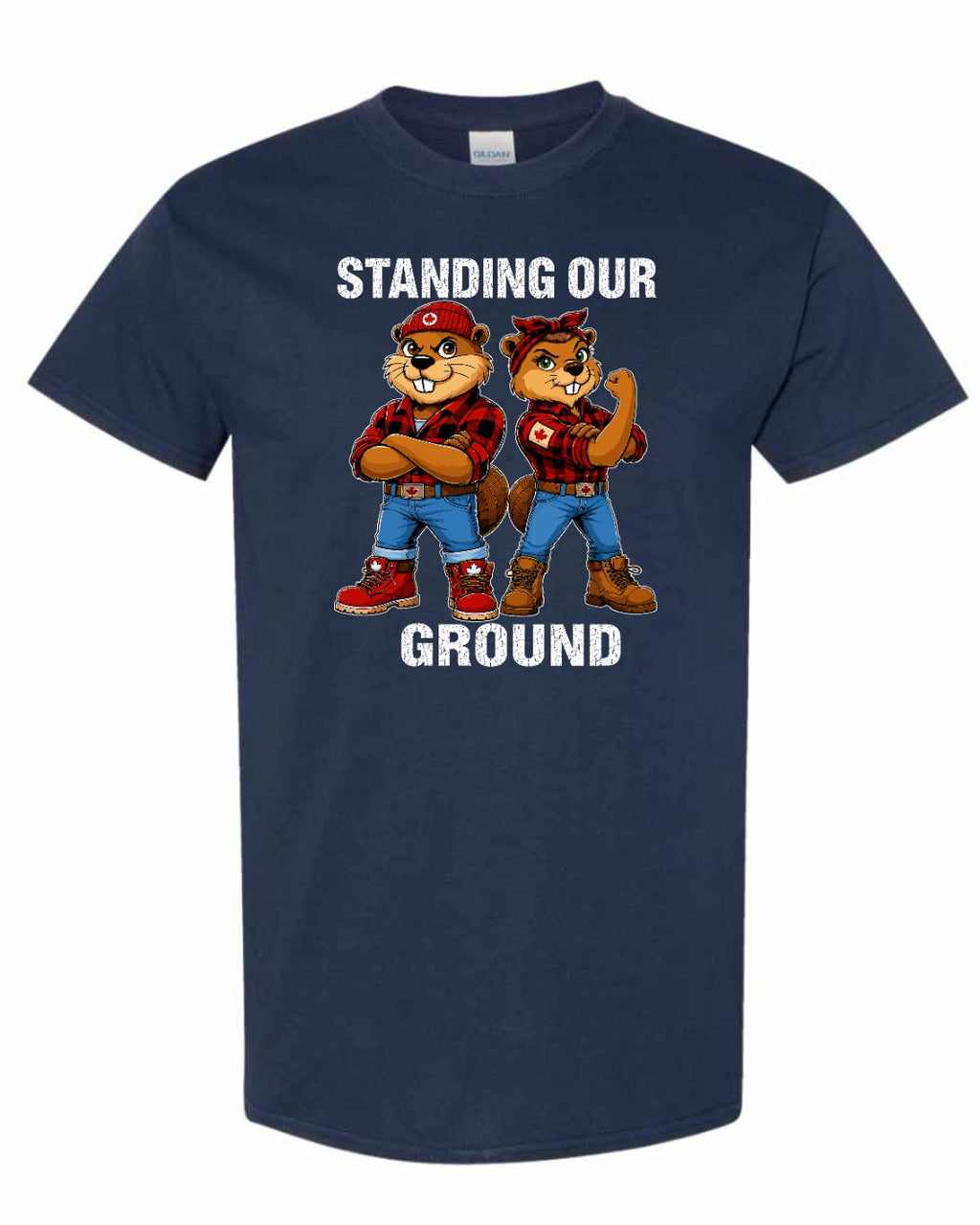 Standing Our Ground Men's Tee in Navy