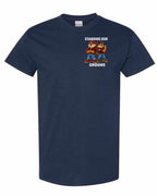 Standing Our Ground Left Chest Men's Tee in Navy