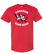 Canadian Bomb Squad Cropped Men's Tee in Red