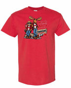 Mean and Nasty New Full Front Men's Tee in Red