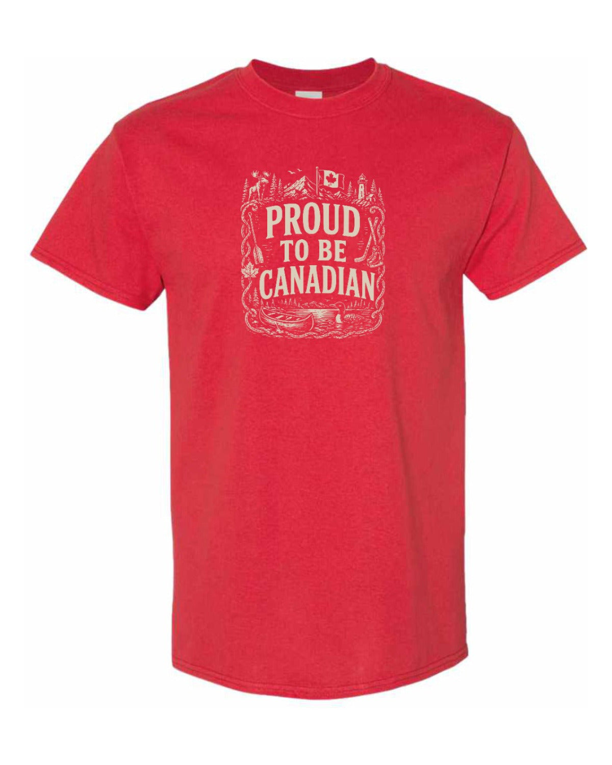 Proud To Be Canadian Folk   Men's Tee
