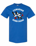 Canadian Bomb Squad Cropped Men's Tee in Royal
