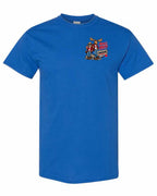 Mean and Nasty New Left Chest and Back Men's Tee in Royal