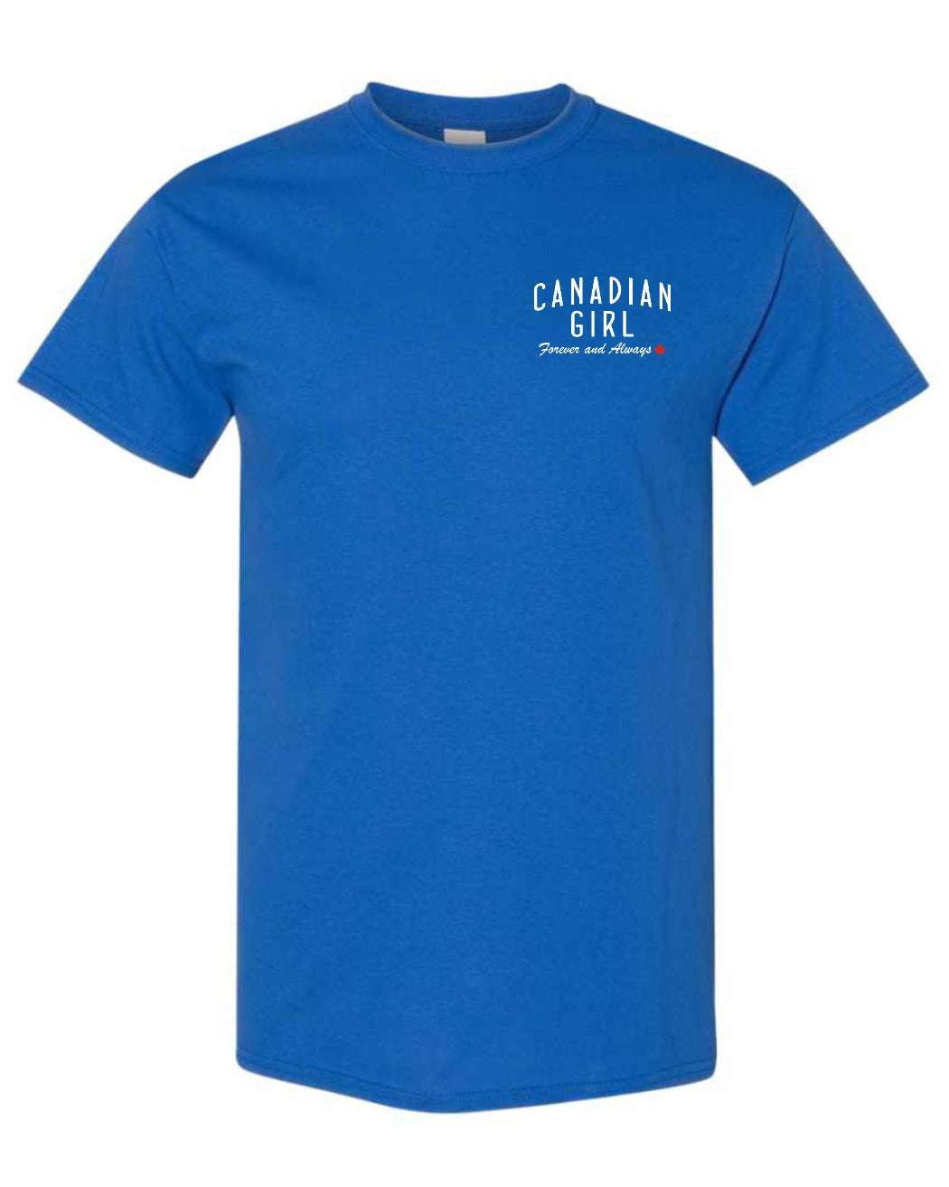 Canadian Girl Forever and Always Left Chest Men's Tee