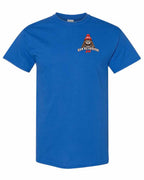 Dam Neighbours Left Chest and Back Men's Tee in Royal